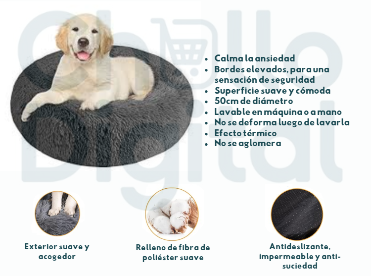 Cama Antiansiedad para Perros y Gatos Chollo Digital