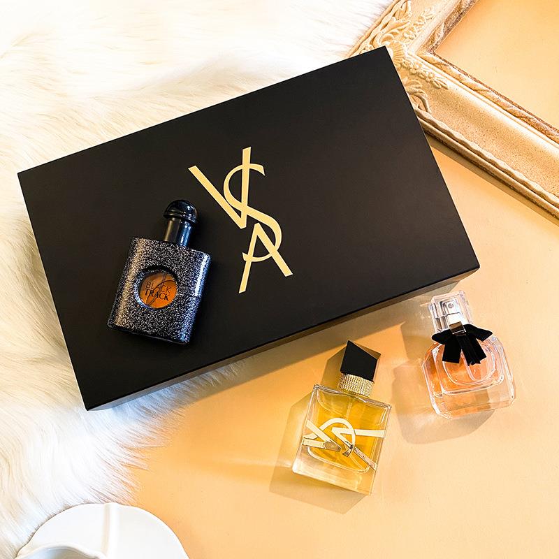 Conjuntos de 3 fragancias para mujer tipo YSL caja negro (no réplica)